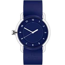 TID No.3 TR90 38mm Blue / Blue Silicone Strap / Transparent Buckle