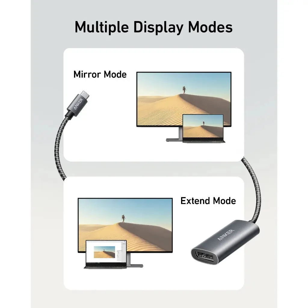 USB C to DisplayPort (8K60Hz or 4K144Hz), 518 USB C Adapter A8318